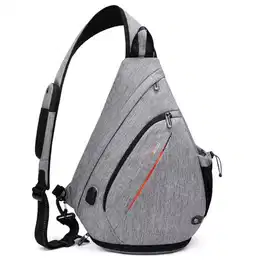 Sling Bag Herren Groß,8 Pockets Schulterrucksack Herren,19L Sling Rucksack Herren,Umhängetasche Herren,Schultertasche