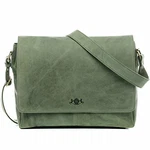SID & VAIN Laptoptasche Messenger Bag Spencer 15 Zoll Laptopfach grün