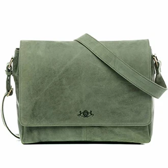 SID & VAIN Laptoptasche Messenger Bag Spencer 15 Zoll Laptopfach