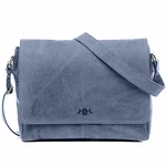 SID & VAIN Laptoptasche Messenger Bag Spencer 15 Zoll Laptopfach blau