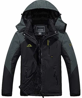 TACVASEN Herren Funktionsjacke Outdoorjacke Dunkelgrau TACVASEN Herren Funktionsjacke Outdoorjacke Dunkelgrau
