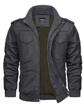 TACVASEN Herrenjacke Parka Übergangsjacke Blau