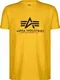 ALPHA INDUSTRIES T-Shirt Basic viele Farben (M, Empire Yellow)