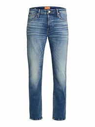 Herren Comfort Fit Jeans Mike ORIGINAL JOS Mid Waist Reg Basic, Farben:Blau, Größe Jeans:32W / 32L