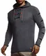 Leif Nelson Herren Strickpullover Pullover mit Kapuze Hoodie für Männer Pulli für Winter Kapuzenpullover Slim Fit Longsleeve Langarm Crew Neck LN1740 M,Anthrazit-Schwarz