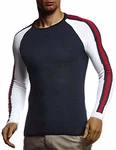 Leif Nelson Herren Strickpullover Rundkragen LN1935 Dunkel Blau (LN1935)