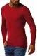 Leif Nelson Herren Strickpullover Pullover mit Rundkragen Feinstrickpullover Männer Pulli für Winter Rundhals-Ausschnitt Slim Fit Longsleeve Langarm Crew Neck LN2005 M Koralle