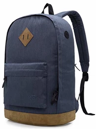 936Plus Wasserabweisender Rucksack Laptop Büchertasche für Schule, Hochschule, Uni, mit 12 Taschen, Zinn