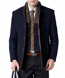 Mirecoo Herren Wollmantel Kurzmantel Winter Jacke Business Mirecoo Herren Wollmantel Kurzmantel Winter Jacke Business