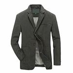 Allthemen Sakko Herren Jackett Sportlich Slim Fit Freizeit Blazer Schwarz