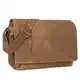 STILORD 'Elias' Ledertasche Herren Umhängetasche Unitasche Laptoptasche 15.6 Zoll Aktentasche Bürotasche Büffel Leder, Farbe:Dijon - braun