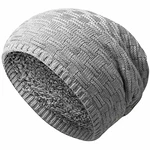 Amaci&Sons Unisex Damen Herren Slouch Beanie Strick-Mütze 9001 Hellgrau (9001)