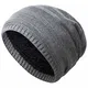Amaci&Sons Unisex Damen Herren Slouch Beanie Strick-Mütze Teddyfleece 9002 Mittelgrau Einheitsgröße