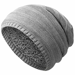 Unisex Damen Herren Slouch Beanie Strick-Mütze Teddyfleece 9002 Hellgrau Einheitsgröße