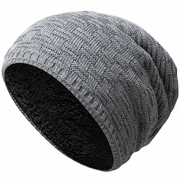 Unisex Damen Herren Slouch Beanie Strick-Mütze Teddyfleece 9001 Mittelgrau Einheitsgröße