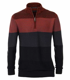 Pullover gestreift Orange M