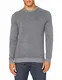 Tommy Hilfiger Herren Mouline Structure Crew Neck Pullover, Grau (Dark Grey Heather), M