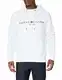 Tommy Hilfiger Herren Tommy Logo Hoody Pullover, White, M