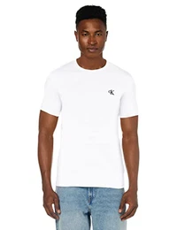Herren Ck Essential Slim Tee Hemd, Bright White, M EU