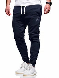 Herren Jogginghose Sweat Pants Trainingshose Freizeithose Joggers Streetwear (Small, Sky Captain)