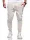 JACK & JONES Herren Jogginghose Sweat Pants Trainingshose Freizeithose Joggers Streetwear (Medium, White Melange)