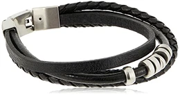 Herren Armband Black Multi Wrap