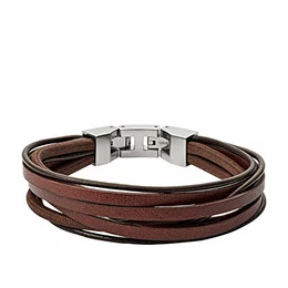 Fossil Herren Armband Brown Multi Wrap JF03184040
