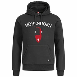 39K5 Janga Hoodie Herren Kapuzen Pullover Hoody Schwarz Printed M