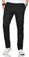 Maurelio Modriano Herren Designer Chino Stoff Hose Chinohose Stretch Regular Fit [MM-002-Schwarz-W32-L32]