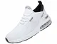 SINOES Herren Laufschuhe Atmungsaktiv Gym Turnschuhe Freizeit Schnürer Sportschuhe Sneaker