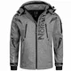 Geographical Norway Herren Softshell Funktions Outdoor Jacke wasserabweisend im Bundle mit urbandreamz Beanie (L, Talentueux Blended Grey)