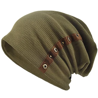 VECRY Herren Mütze Strickmützen Slouch Beanie Cap Grün VECRY Herren Mütze Strickmützen Slouch Beanie Cap Grün