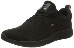 Herren Sneakers Corporate Knit Rib Runner, Schwarz (Black), 43