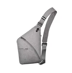 OSOCE Umhängetaschen Herren Wasserfeste Mini Bauchtasche Mehrere Taschen Schultertasche Anti-Diebstahl Sling Bag Crossbody Tasche Rucksack für Männer und Frauen Hellgrau