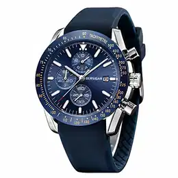 Herren Uhr Männer Chronograph Wasserdicht Quarz Armbanduhr Herrenuhren Leuchtende Analog Datum Stilvolle Business Uhren für Herren Lederband