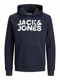 Herren Kapuzenpullover Sweat Hoodie, Blau (Navy Blazer Detail: Reg Fit), X-Large