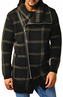 Leif Nelson Herren Strickjacke Reissverschluss LN5990