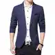Allthemen Slim Fit sportlich Herren Tweed Herringbone Blazer Sakko