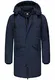 Redbridge Herren Parka Jacke Mantel Winterjacke Long Basic mit Kapuze Blau M