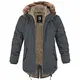 bw-online-shop Winterparka Fishtail mit Futter anthrazit - M