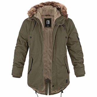 bw-online-shop Winterparka Fishtail mit Futter oliv