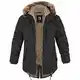 bw-online-shop Winterparka Fishtail mit Futter schwarz - M