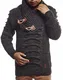 Leif Nelson Kinder Jungen Pullover Strickpullover Schalkragen Winterpullover schwarzer Pullover für Winter Hoodie Sweater Sweatshirt Langarm LN5575K 8-9 Anthrazit-Schwarz