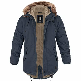 Winterparka Fishtail mit Futter navy - M