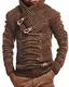 Leif Nelson Kinder Jungen Pullover Strickpullover Schalkragen Winterpullover schwarzer Pullover für Winter Hoodie Sweater Sweatshirt Langarm LN5575K 8-9 Camel-Braun