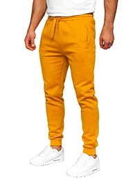 Herren Jogginghose Sporthose Trainingshose Jogger Sweathose Fitnesshose Jogpants Fußballhose Sweatpants Beinabschluss Pants Baumwolle Slim Fit J.Style CK01 Camel M [6F6]