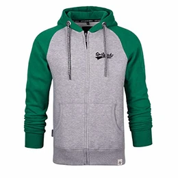 Herren Hoodie Pullover mit Kapuze Sweatjacke Zipper Kapuzenpullover mit Reißverschluss Oliver