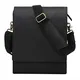 Leathario Herren Leder umhängetasche messger Bag Ledertasche für Business Retro (schwarz 2)
