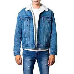 Herren Type 3 Sherpa Trucker Jeansjacke , Fable Sherpa Trucker, XS