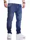 Rello & Reese Herren Jeans Straight Fit Denim Hose Regular Stetch JN-221 [Blau-5, W32/L32]